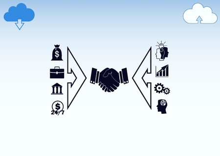 Business strategy icon, business concept icon, vector illustration.のイラスト素材