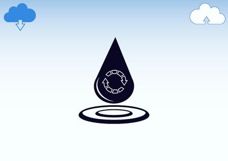 Droplet iconのイラスト素材