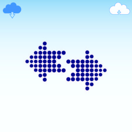 Arrow indicates the direction iconのイラスト素材