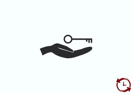 Pictograph of key iconのイラスト素材