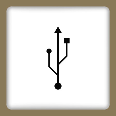 USB iconのイラスト素材
