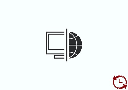 Globe iconのイラスト素材