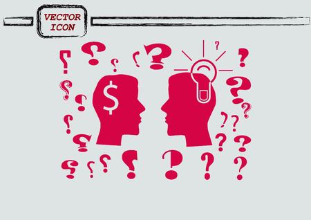 faq icon, question icon.のイラスト素材