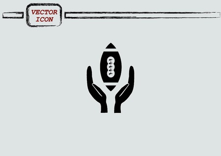 Equipment  American Football And Rugby iconのイラスト素材