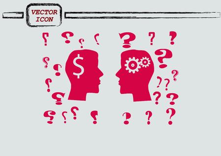 faq icon, question icon.のイラスト素材