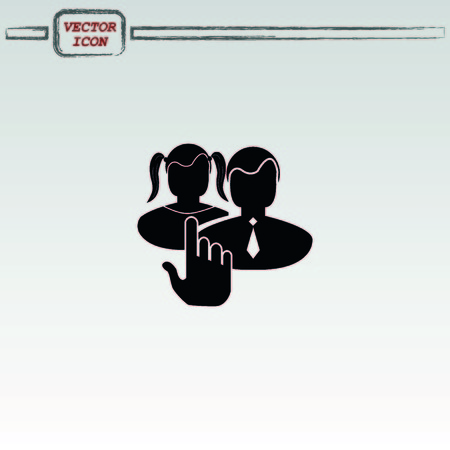 Friendship iconのイラスト素材