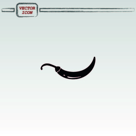 pepper vector icon. Vegetables icon.のイラスト素材