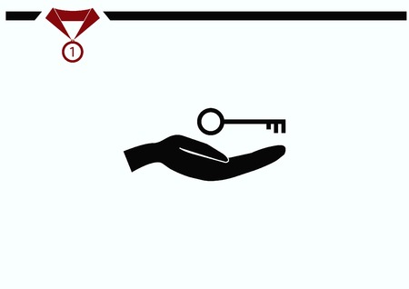 Pictograph of key iconのイラスト素材