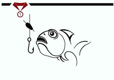 Fishing icon. Vector illustration.のイラスト素材