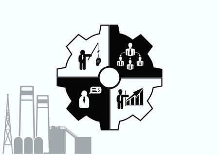 Business strategy icon, business concept icon, vector illustration.のイラスト素材
