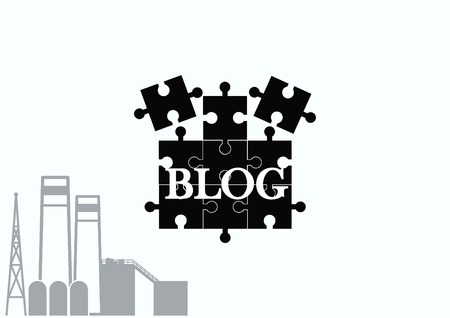 Blogs icon, Puzzle iconのイラスト素材