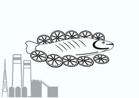 Fish icon. Vector illustration.のイラスト素材