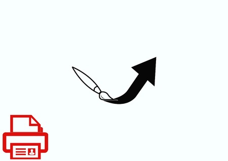 brush iconのイラスト素材