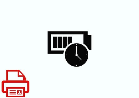 Battery, charging iconのイラスト素材