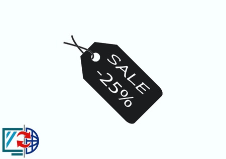 SALE tag icon, vector illustration. Flat design styleのイラスト素材