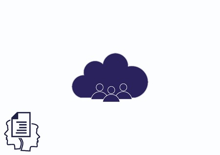 Cloud storage, icon  vector illustrationのイラスト素材
