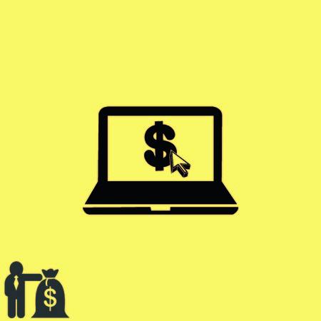 Electronic money iconのイラスト素材