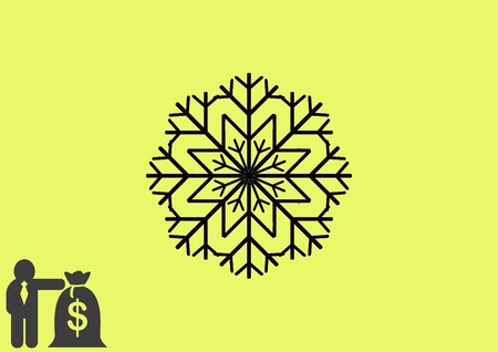 snowflake iconのイラスト素材