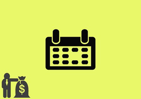 calendar diary iconのイラスト素材