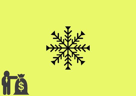 snowflake iconのイラスト素材