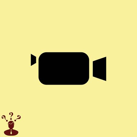 Video icon, vector illustrationのイラスト素材