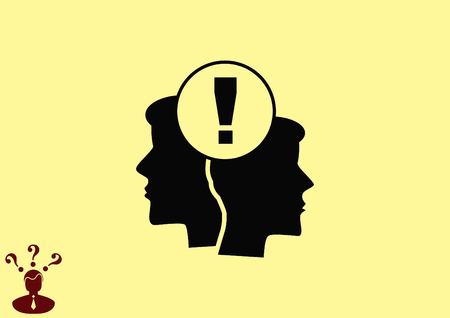 Exclamation danger signのイラスト素材