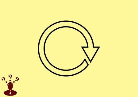 Arrow indicates the direction iconのイラスト素材