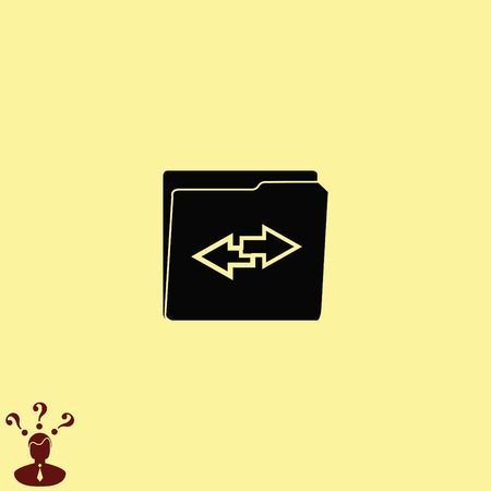 Folders and files iconのイラスト素材