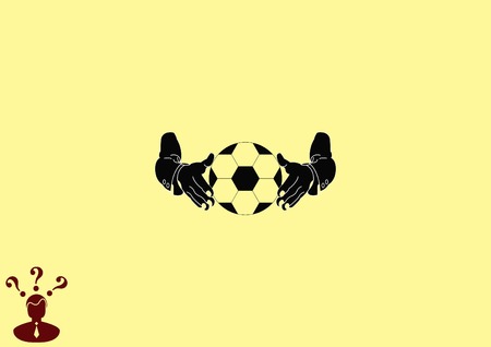 Football isolated on a white iconのイラスト素材