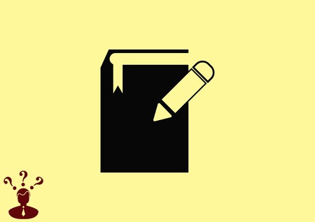 Pencil writing icon.のイラスト素材