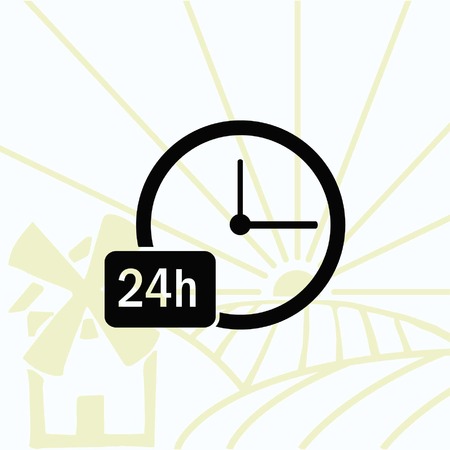 Clock iconのイラスト素材