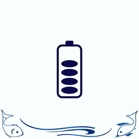 Battery, charging iconのイラスト素材