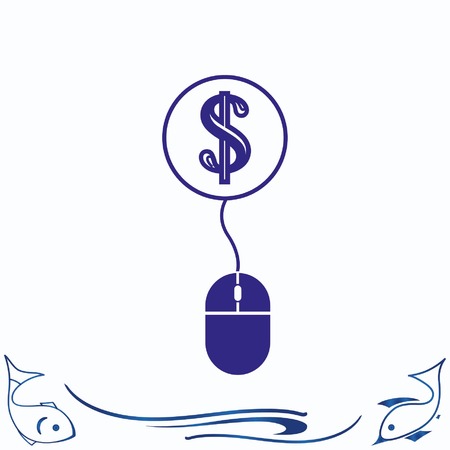 Electronic money iconのイラスト素材