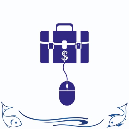 Electronic money iconのイラスト素材