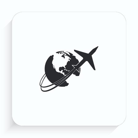 Aircraft iconのイラスト素材