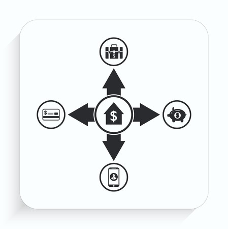Internet banking icon.のイラスト素材