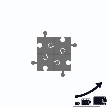 Puzzle iconのイラスト素材