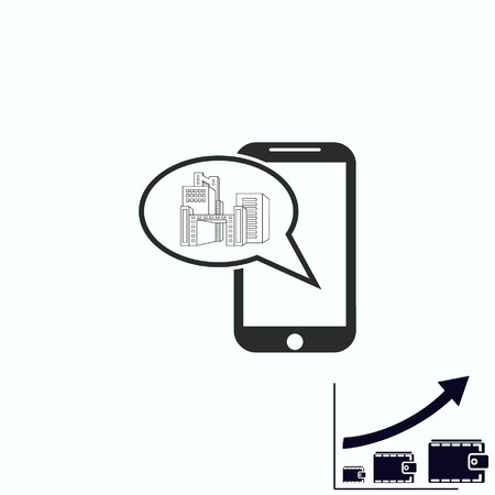 Smart city icon. Collection modern trend concept.  vector illustration symbolのイラスト素材