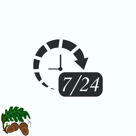 Clock iconのイラスト素材