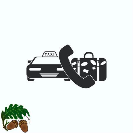 Taxi iconのイラスト素材