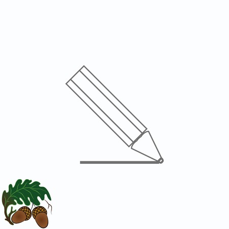 Pencil writing icon.のイラスト素材