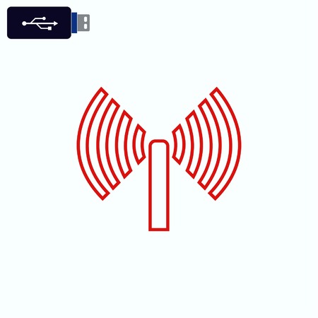 antenna iconのイラスト素材