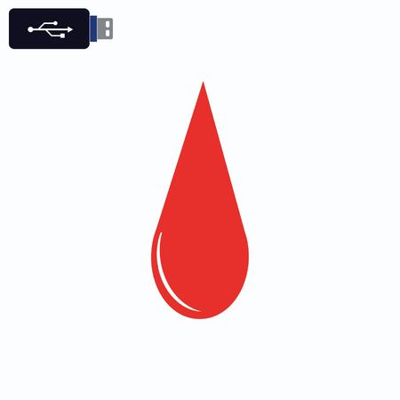Droplet iconのイラスト素材