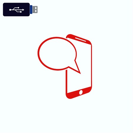 Speech bubbles icon vector iconのイラスト素材