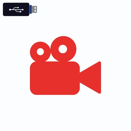 Video icon, vector illustrationのイラスト素材