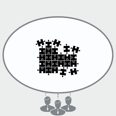 Puzzle iconのイラスト素材