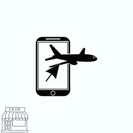 Aircraft iconのイラスト素材