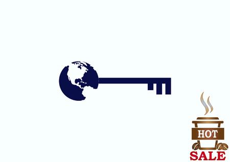 Pictograph of key iconのイラスト素材