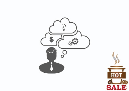 Business strategy icon, business concept icon, vector illustration.のイラスト素材