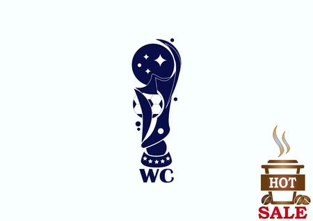 Soccer Cup, awarded the best team in football.のイラスト素材